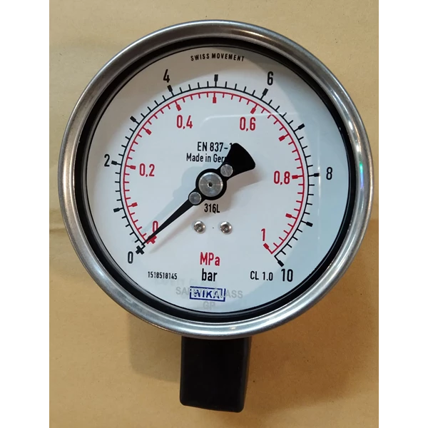 Pressure gauge for pressure check